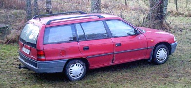 Opel Astra Kombi 97, 1,4i, bensinsnål, 5000:-